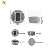CadSolar CS-SR-815 Penanda Tepi Jalan Kota 3 LED per Sisi 1000m 60 jam IP68 Tenaga Surya
