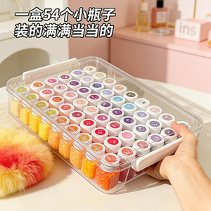Perler Bead Storage Box Large Capacity Transparent Rectangular Stackable Nail Art Bead Organizer - Product Image 5