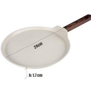 Grande poêle à crêpes et chapatis en aluminium antiadhésive 26 cm, fond à <span class=keywords><strong>induction</strong></span>, écologique, sans PFOA, pour roti et dosa - Product Image 4