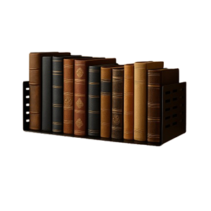 Estante Metálico Moderno de Tamaño Mediano con Acabado Negro, Unidad de Almacenamiento Decorativa Resistente para Hogar, Oficina, Sala de Estar, Dormitorio y Espacio de Trabajo - Product Image 3