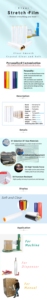 Low Price <b>Pallet</b> Stretch Ceiling Film Plastic LLDPE <b>Wrap</b> Plastic Film With Custom Color and Length - Product Image 6