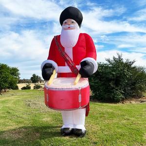 Prix usine 4m géant fermier Santa gonflable 13.3ft haut père noël modèle ballon pour la décoration de noël en plein air - Product Image 5