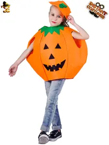 Halloween Kinder Kürbiskostüme 3-teilig Kinder Cosplay Party Kleidung Hüte und Kürbis-Totes