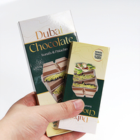 Boîtes à tiroirs personnalisées Boîte d'emballage de chocolat de Dubaï Papier en carton avec impression UV Avantage pour les supermarchés et les magasins