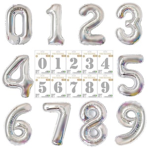 Foil Helium Number <b>Balloons</b> Digit <b>Balloon</b> 16/32/40inch Various Colors Foil Globos Birthday Party Foil Helium <b>Balloons</b> Decoration - Product Image 4