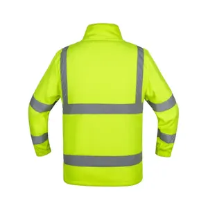 Giacca in pile ad alta visibilità, abbigliamento da lavoro personalizzato - Product Image 2