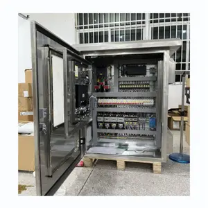 Caixa elétrica PLC para construção de gabinetes, painel elétrico YY-Q55, controle completo, caixas de interruptor para uso ao ar livre