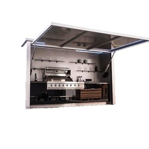 Casa Móvil con Cocina Integrada, Bar de Barbacoa para Patio Familiar, Mini Cocina Integrada en Casa Móvil - Product Image 5