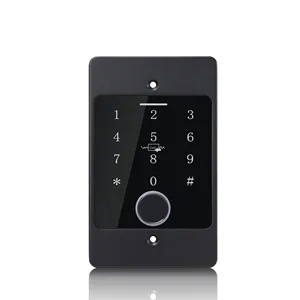 Controlador de acceso de pantalla táctil independiente, a prueba de agua, teclado de puerta individual, máquina de Control de acceso de huella dactilar