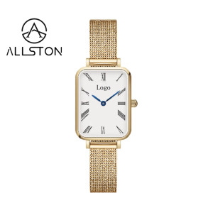 Montres à <span class=keywords><strong>quartz</strong></span> en cuir pour femmes Virtue, très vendues, design carré rétro, luxe et mode, cadeaux parfaits pour les filles, personnalisables - Product Image 6