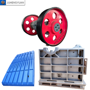 Pièce de concasseur à mâchoires en fonte ductile/acier allié, cadre de mâchoire mobile, poulie, plaque de mâchoire pour l'exploitation minière, l'agrégat de carrière, la construction - Product Image 1