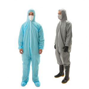 Hooded Disposable Microporous Waterproof Dustproof Safety disposable coverall - Product Image 1