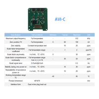 Convertisseur tension-fréquence haute précision, sortie ±80 mA 512 kHz, module de signal d'accéléromètre compact à faible consommation 3 axes