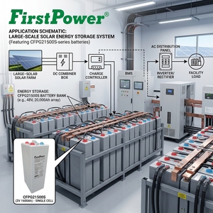 Batería de Gel 2V 1500Ah FirstPower CFPG21500S - La Mejor Calidad y Energía Económica <span class=keywords><strong>para</strong></span> Carritos de Golf, Vehículos Eléctricos y Sistemas UPS - Product Image 6