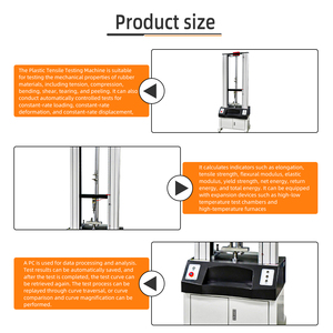 Máquina de Teste de Tração Servo de Coluna Dupla Controla a Operação do Motor Servo AC Via Controlador e Controlador de Velocidade - Product Image 3