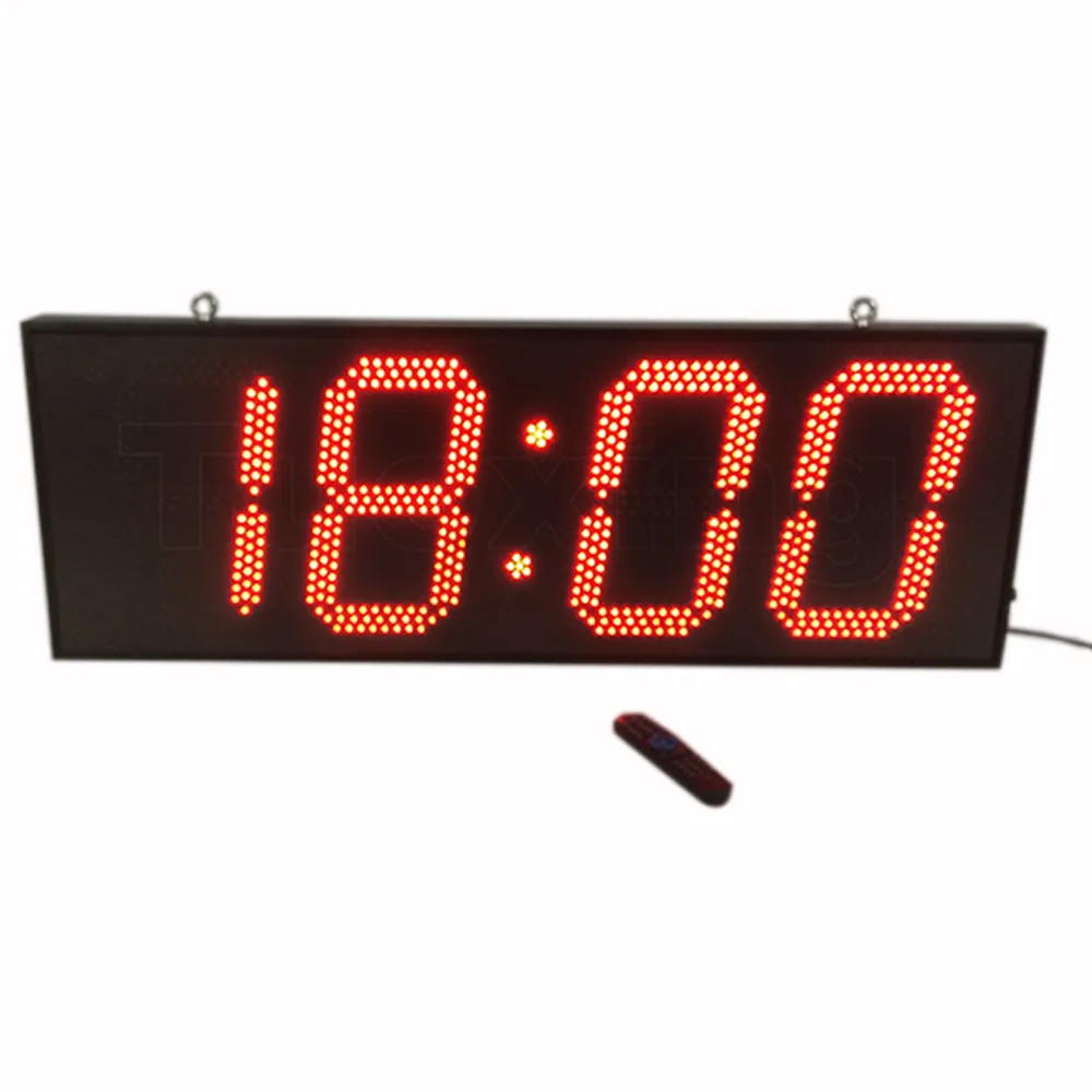 12 Inci 4 Digit LED Besar Alarm Jam Magnum Jam