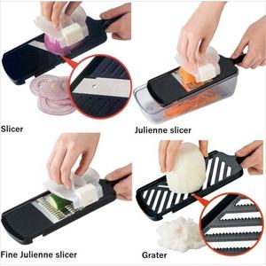 Main Mandoline Cuisine Gadget Trancheuse Ser avec Lame En Acier Inoxydable-PGS-05 Pro Qualité Trancheuse et Râpe Ensemble- - Product Image 2
