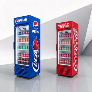 Équipement de réfrigération pour supermarchés commerciaux, armoire verticale de présentation, vitrine réfrigérée pour boissons avec porte en verre - Product Image 1