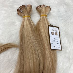 Extensiones de Cabello Humano Virgen 100% al Por Mayor, Extensiones de Cabello Lacio, Extensiones de Cabello Rubio - Product Image 6