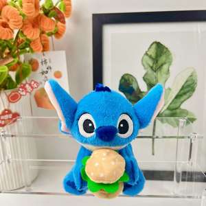 Lindo Peluche de <span class=keywords><strong>Lilo</strong></span> y Stitch Abrazándose con una Hamburguesa <span class=keywords><strong>Gigante</strong></span>, Super Suave, de Algodón PP, Regalo de San Valentín y Cumpleaños para Niños y Niñas - Product Image 6