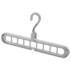 Đa Chức Năng Tiết Kiệm Không Gian 9 Lỗ Quần Áo Móc Áo Tùy Chỉnh Nhựa Quần Áo Móc Treo Với Logo - Product Image 2