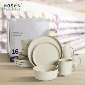 Stoneware caneca personalizada, xícaras de café/chá, louça de cerâmica, conjunto de louças, pratos, tigelas, canecas, serviço para 4