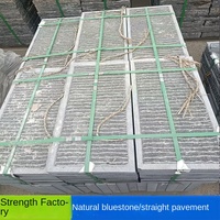 Pierre de pavage en pierre bleue naturelle, vente directe usine, pour allées paysagères, marches de parc, finition antique Shandong Jiaxiang
