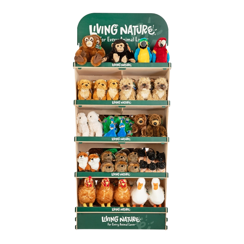 Customizable Wooden Display Racks Movable and Rotating Toy Stand for Retail Stores Supermarkets Toy Stores for Plywood — view 5