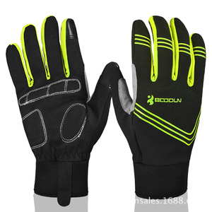 Bcooln Winter Windproof Cycling <b>Gloves</b> Thickened <b>Warm</b> Touchscreen Mountain Bike <b>Gloves</b> Unisex Adult - Product Image 5