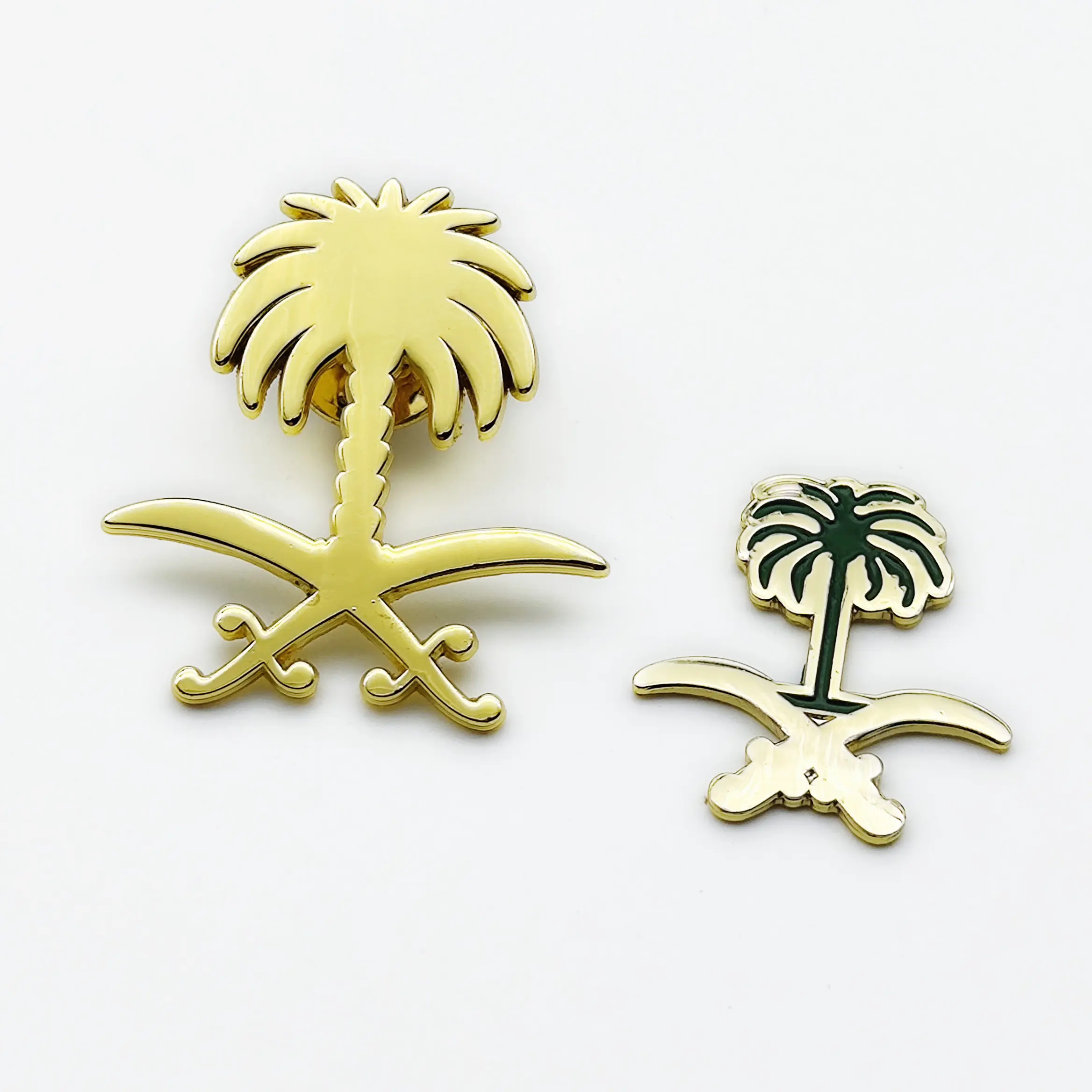 Custom Metal UAE Enamel Brooch Saudi Arabia 93 national day gift Lapel Pin Badge Saudi Arabia Enamel Pin