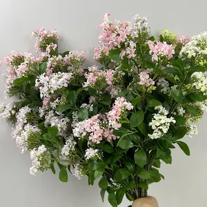 New design single stem silk floral osmanthus fragrans artificial flowers for home decoration