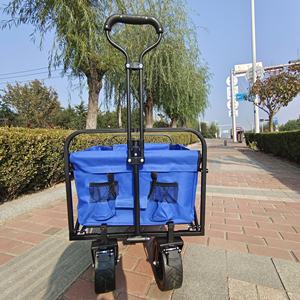 Strandkar, opvouwbare strandwagen, festival- en kampeerwagen, all-terrain, grote wielen - Product Image 5