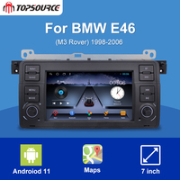 7 pulgadas coche Radio 1G + 16G 2G + 32G 4G + 64G 6G + 128G 2 Din Android 11 auto radio para BMW E46 M3 Multimedia para coche GPS de navegación ESTÉREO