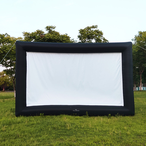 Entrega Rápida, Pantalla Inflable para Proyector de 20 Pies, Impermeable, de Oxford/PVC, Ligera, para Exteriores, Fácil de Instalar, para Cine, TV y Películas - Product Image 4