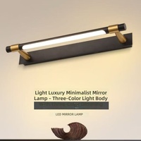Lumière LED frontale pour miroir de salle de bain, luminaire moderne de luxe pour salle de bain, éclairage de miroir de salle de bain, lumière pour surface de miroir, applique murale longue