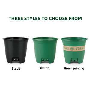 <span class=keywords><strong>Macetas</strong></span> de Vivero Decorativas y Transpirables para Jardín e Invernadero, Maceta Pequeña Artística para Suculentas por Galón, Material de PP con Agujero de Drenaje - Product Image 2
