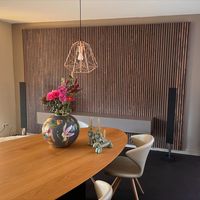 Panneaux muraux en bois insonorisés en MDF 3D personnalisés de forme spéciale pour la maison et le bureau