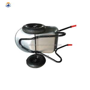 दो पहियों लोहे की सामग्री ट्रे, बगीचे व्हीलबैरो wb6407 - Product Image 3