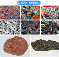Mini granulateur de fil de cuivre pour recyclage de déchets le moins cher Machines de granulation de cuivre avec tamis vibrant
