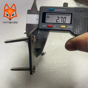 Fábrica personalizada CNC gr5 Arco Iris colorido guitarra eléctrica bajo titanio control Junta cuello placa piezas para Floyd Rose <span class=keywords><strong>musicman</strong></span> - Product Image 6