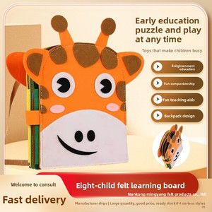 2025 <span class=keywords><strong>New</strong></span> Montessori đồ chơi cảm thấy giáo dục đồ chơi hươu vải vẫn cuốn sách động vật cảm thấy vẫn còn cuốn sách - Product Image 5