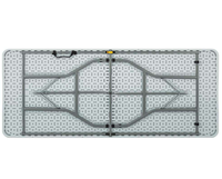 Vente en gros Table de pique-nique rectangulaire pliante légère, durable, portable et étanche en plastique, salle à manger en plein air, chambre d'école