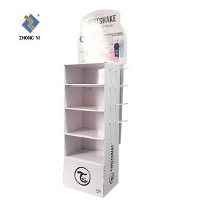 促销便携式Pos纸板地板展示架零售产品流行纸板展示架 - Product Image 4