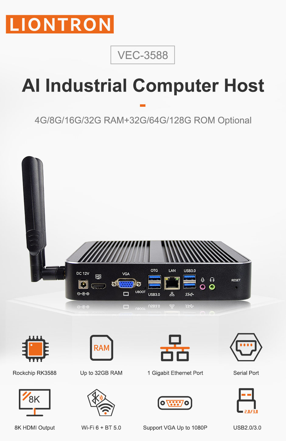 Liontron Rockchip RK3588 Octa Core Mini PC for Industrial Use