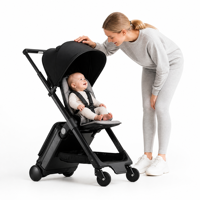 Poussette légère pour bébé, chariot compact en alliage d'aluminium, 15 kg, bagage cabine pour avion