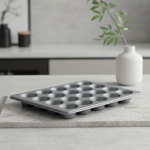 Molde para <span class=keywords><strong>Muffins</strong></span> Personalizado, de Acero al Carbono, Superficie Antiadherente, 24 Cavidades, Mega Molde para <span class=keywords><strong>Muffins</strong></span>, Ecológico, Apto para Horno y Lavavajillas - Product Image 1