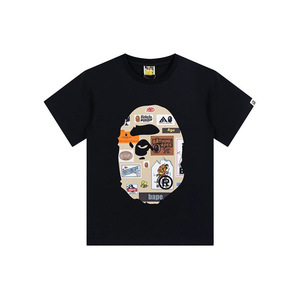 T-shirt à manches courtes <span class=keywords><strong>BAPE</strong></span> tête d'éléphant requin 260g, modèle lourd, tendance, pour le commerce de gros et l'exportation 1 - Product Image 1
