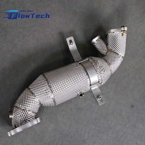 ท่อลงสแตนเลส FlowTech T304 แบบไหลสูง พร้อมแผ่นกันความร้อน สำหรับ Alfa Romeo Giulia 2.0T พร้อม OPF – 200 เซลล์ - Product Image 6