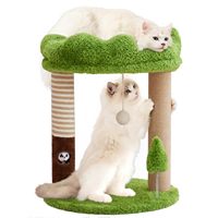 Arbre à chat en gros, style forêt, design tanière, sisal naturel, esthétique, pour petits espaces, salon intégré, carton 2