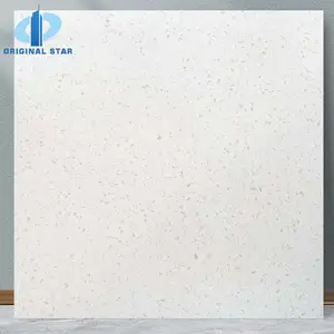 White Terrazzo Stone Tiles Terrazzo Tile OS6822 Glazed Porcelain Flooring 600x600mm Roof Modern 7 Days After Payment Matte R9